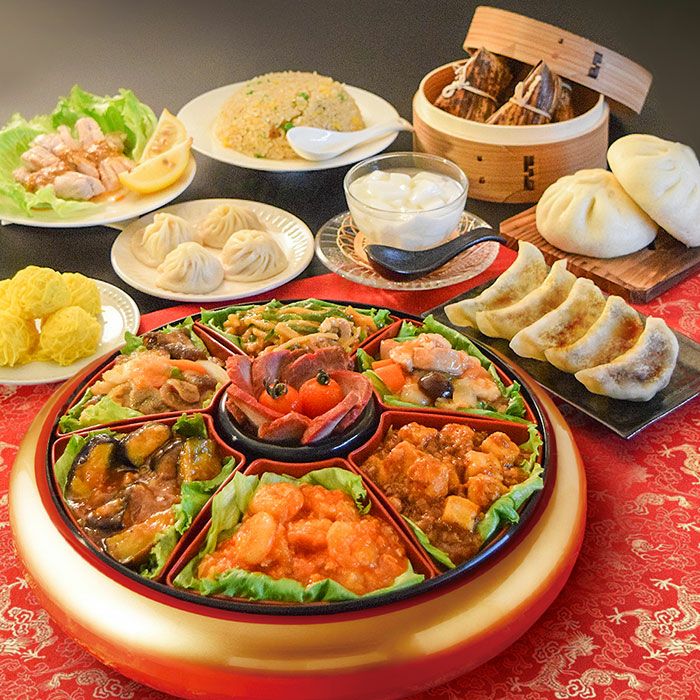 陳建一監修 赤坂四川飯店 中華オードブル（豪華15品） 中華 炒飯 焼売 餃子 小籠包 エビチリ ちまき マーボー豆腐 酢豚 焼豚 麻婆茄子 肉まん 杏仁豆腐