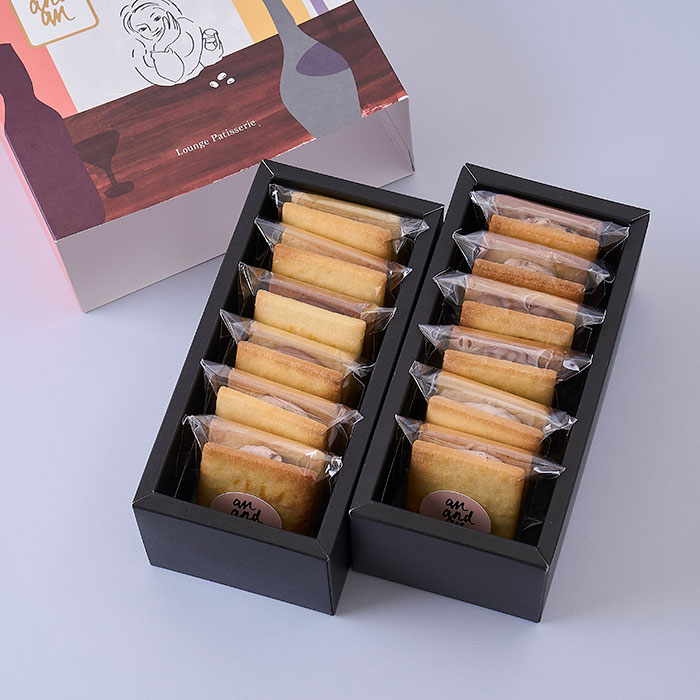 あんバターサブレサンド（小豆・ラムチョコレート・無花果 3種12枚入り）​イチジク...