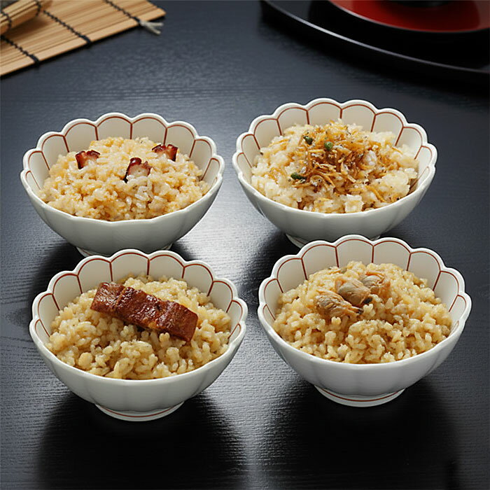 料亭一膳 4種【京・料亭わらびの里】 炊き込みご飯 詰め合わせ あさり 穴子 ちりめん たこ 常温 京都 料亭 ギフト 贈り物 惣菜 お取り寄せ（楽天・グルチョ-お取り寄せご褒美便-）