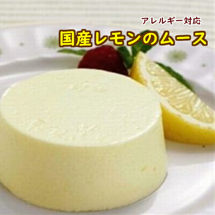【楽天スーパーSALE】 【アレルギー対応】 国産レモンのムース（40個入り）（アレルギー対応 レモン 給食 デザート お菓子 おやつ アレルギー対応 パーティー 学校 幼稚園 保育園 誕生日会 行事食 ）のサムネイル