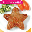 【アレルギー対応】 うす味 スターハンバーグ 40g（25個入り）（アレルギー対応 卵不使用 乳不使用 小麦不使用 星型 ハンバーグ 日東ベスト 夕食 おやつ おかず イベント 行事食 学校 給食 幼稚園 保育園） その1