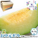 ペルルメロン(肥後グリーンメロン)4Lサイズ 3玉入 茶箱 マスクメロン ネットメロン ペルル 鳥取県産 ギフト 贈物 フルーツ 夏ギフト お中元 送料無料