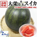 最大2000円クーポン◆鳥取県産 大栄すいか 黒小玉 大栄 黒小玉 西瓜 2Lサイズ 1玉入 2.5kg 段ボール箱入り【JA糖度センサー選果済み・鳥取県産西瓜】敬老の日・遅れてごめんね敬老の日・すいかギフト・送料無料