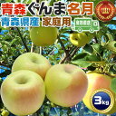 青森りんご ぐんま名月 家庭用 3kg 林檎【青森県産】予約品:11月上旬前後~収穫次第順次・出荷開始【出荷日お任せ・指定日不可】送料無料