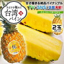 予約 台湾パイン 極み 2玉セット Mサイズ(8size) TVやSNSで話題・台湾産パイナップル(プレミアム)糖度約18度・完熟 品種:台農17号 家庭用・高...
