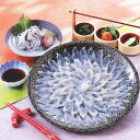 とらふぐ刺身・菊盛80g・ひれ2枚付【下関のふぐ専門店から直送】ギフト　送料無料