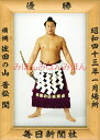 佐田の山晋松関 優勝ミニ額 大相撲ミニ額 大相撲優勝額 昭和43年1月場所 優勝 横綱 佐田の山晋松関(6回目の優勝)優勝記念品 相撲グッズ 力士グッズ 相撲取りグッズ 国技館 限定品 記念品 コレクション 写真 S4301