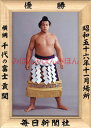 千代の富士貢関 優勝ミニ額 大相撲ミニ額 大相撲優勝額 昭和56年11月場所 優勝 横綱 千代の富士貢関(3回目の優勝)優勝記念品 相撲グッズ 力士グッズ 相撲取りグッズ 国技館 限定品 記念品 コレクション 写真 S5611