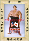 小錦八十吉関　優勝ミニ額 大相撲ミニ額 大相撲優勝額　平成4年3月場所 優勝 大関 小錦八十吉関（3回目の優勝）