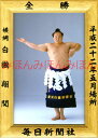 白鵬翔関 優勝ミニ額 大相撲ミニ額 大相撲優勝額 平成22年5月場所 全勝 横綱 白鵬翔関（14回目の優勝）