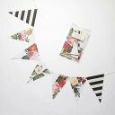 【最大1000円OFFクーポン】結婚式 装飾 ガーランド Botanical Pennant デコレーション ウェディング 撮影小物 フォトブース 前撮り マイ...