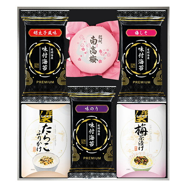 香典返し 30%OFF ゆかり屋本舗 紀州南高梅梅干し&味付海苔&お茶漬け&ふりかけセット YUW-30