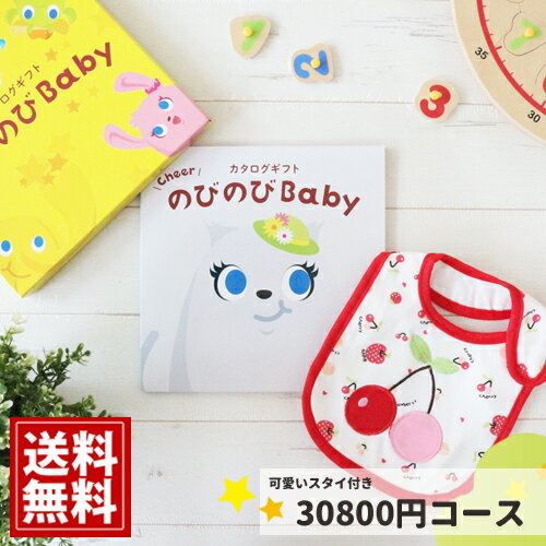 出産祝い カタログギフト のびのびBaby【スタイが無料】もっと！コース 出産 お祝い 安い 赤ちゃん ベビーシャワー 友達 孫 かわいい シャディー 人気 会社 同僚 スタイ 子供 あす楽 aprica Combi pigeon mikihouse Bumbo