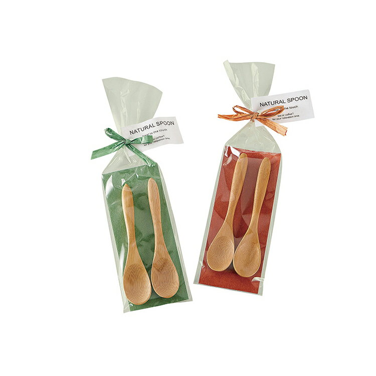 プチギフト ナチュラルスプーン1セット 2本入り 竹 かわいい カジュアル 結婚式 ギフト 挨拶 粗品 景品 退職 プレゼント 演出 披露宴 二次会 パーティー お祝 子供 内祝い 結婚 出産 記念 新郎新婦 クリスマス