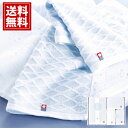 【今治タオル】今治輪奈織紋様 あられ&つなぎ タオルセット 【送料無料】国産 ホワイト ブルー 日本製 ギフト 内祝い 出産祝い 結婚祝い 香典返し 快気祝い 結婚内祝い 出産内祝い 引き出物 お返し 今治 引越し 御祝 誕生日祝 22744-03850-304