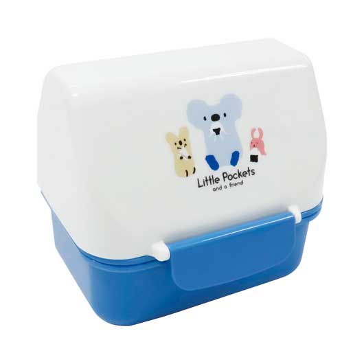 【クーポン有り】【8%OFF】 販促品 弁当箱 Little Pockets おにぎりお弁当箱 ブルー 弁当箱 販促品 弁当箱 500円 人気 500円台 敬老会 プレゼント イベント セール sale