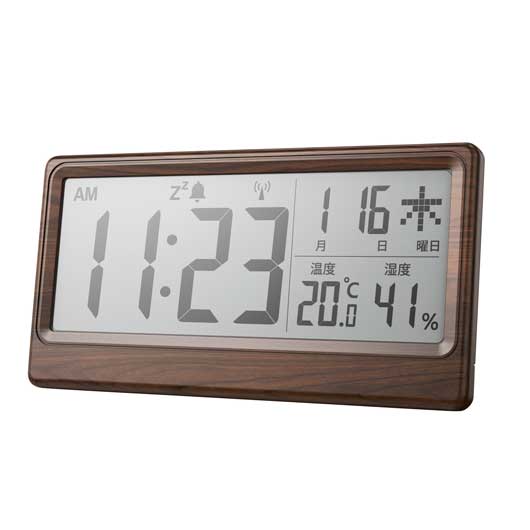 Foreign - 販促品 置き時計 温湿度表示付き電波時計 置き時計 販促品 置き時計 3000円 人気 3000円台 敬老会 プレゼント イベント セール sale
