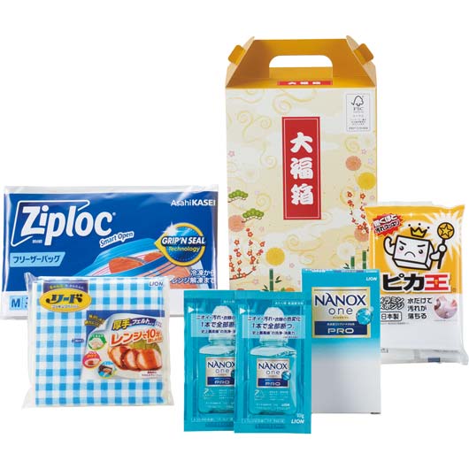 【クーポン有り】【20%OFF】 福袋 2026 業務用販促品 キッチン洗濯セット 【30個単位】キッチン＆ランドリーセット 大福箱 キッチン洗濯セット 販促品 激安 キッチン洗濯セット 600円 人気 500円台 敬老会 プレゼント イベン