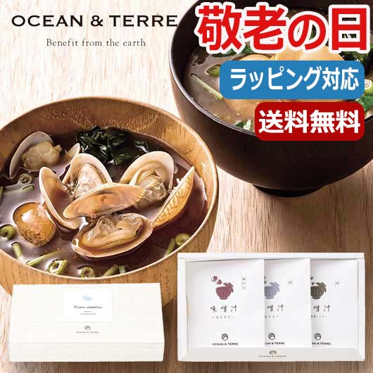 【BF P最大46.5倍】 夏 ギフト 味噌汁 敬老の日 プレゼント 【送料無料】 【敬老会】 海鮮味噌汁セットA　 味噌汁 オーシャンテール 敬老会 プレゼント デイサービス 敬老の日 ギフト 味噌汁 2000円 人気 2000円台 敬老会