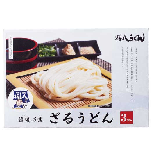 【6%OFF】 プチギフト うどん 【送料無料】 【36個単位】讃岐の業　将八ざるうどん3食入 うどん プチギフト うどん 600円 人気 600円台 敬老会 プレゼント イベント 国産 セール sale