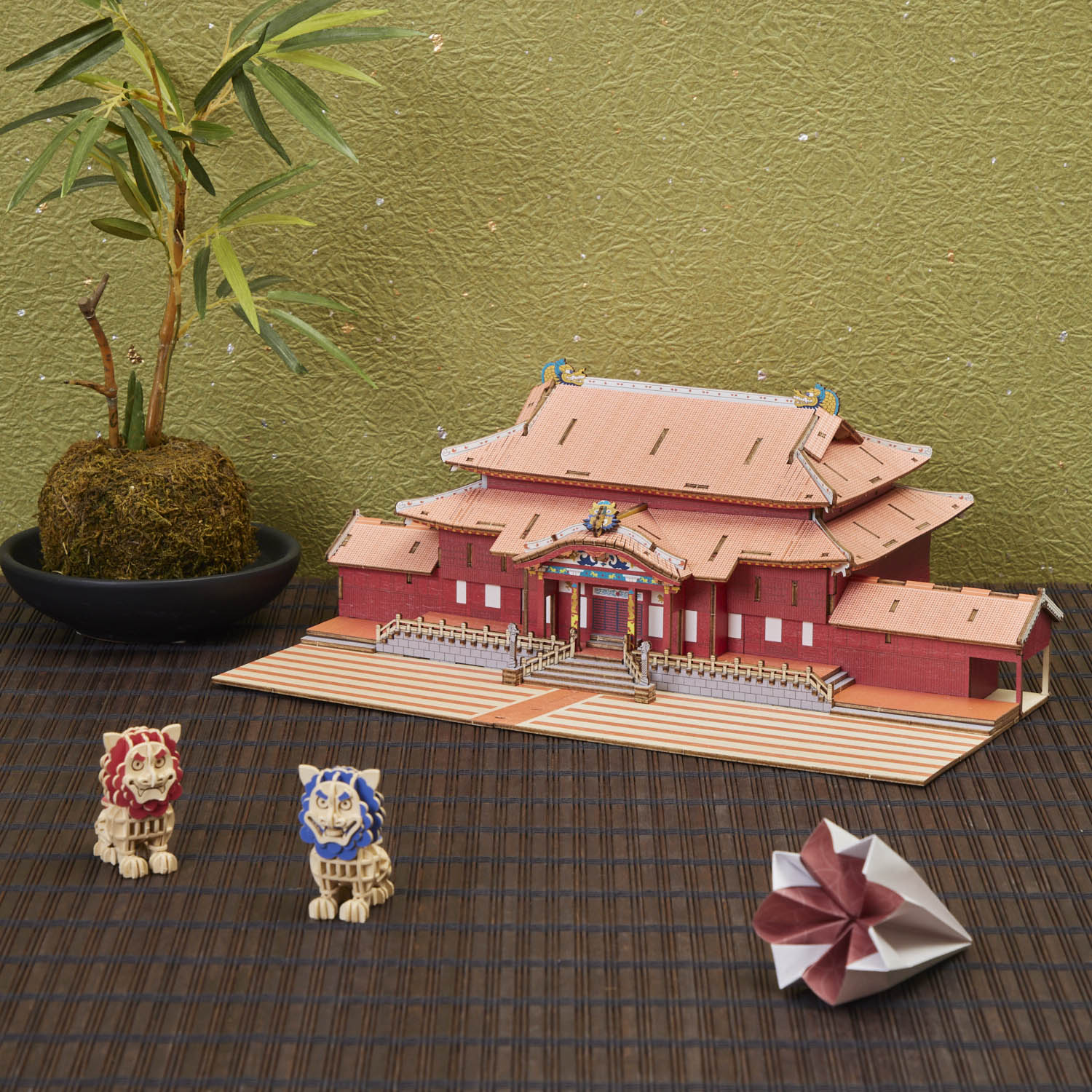 木製立体パズル「首里城」カラーVer ki-gu-mi 名城 沖縄県 琉球 国宝 脳の活性化 認知予防効果 健康 歴史 敬老の日 父の日 母の日 プレゼント ...