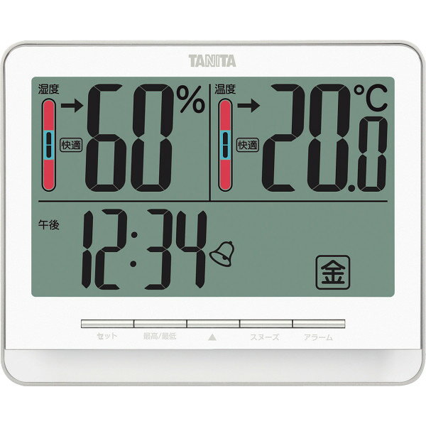 タニタデジタル温湿度計TT538WH