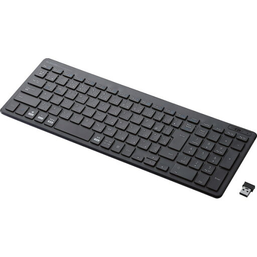 エレコム ワイヤレスコンパクトキーボード パンタグラフ式 薄型 ブラック TK−FDP099TBK エレコム ワイヤレスコンパクトキーボード パンタグラフ式 薄型 ブラック TK−FDP099TBK
