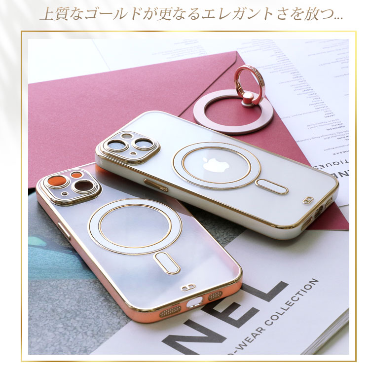 【本日24時まで割引クーポン】iPhone14 ケース MagSafe対応 iPhone13 ケース クリ...