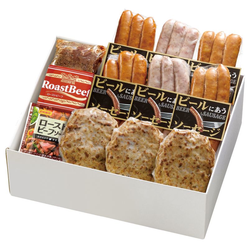 【送料無料】グルメセット,神戸牛ハンバーグ,ローストビーフ,ソーセージ詰合せ,お...