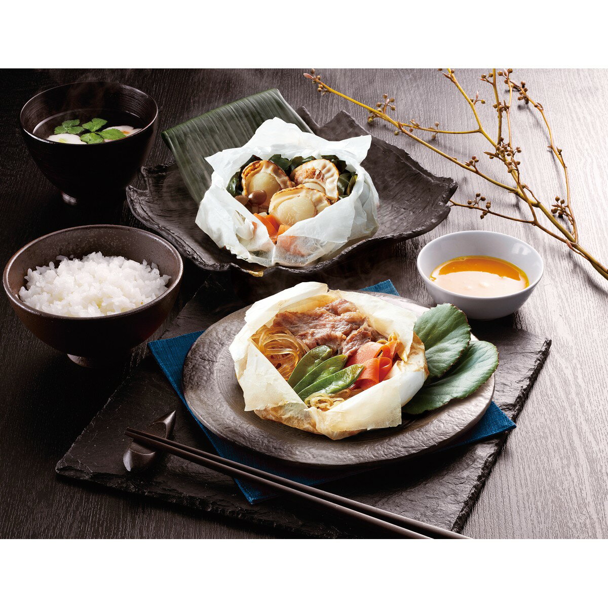 Rakuten - 黒毛和牛・ホタテ＆わかめの包み蒸し 6個　惣菜 お取り寄せ 送料無料