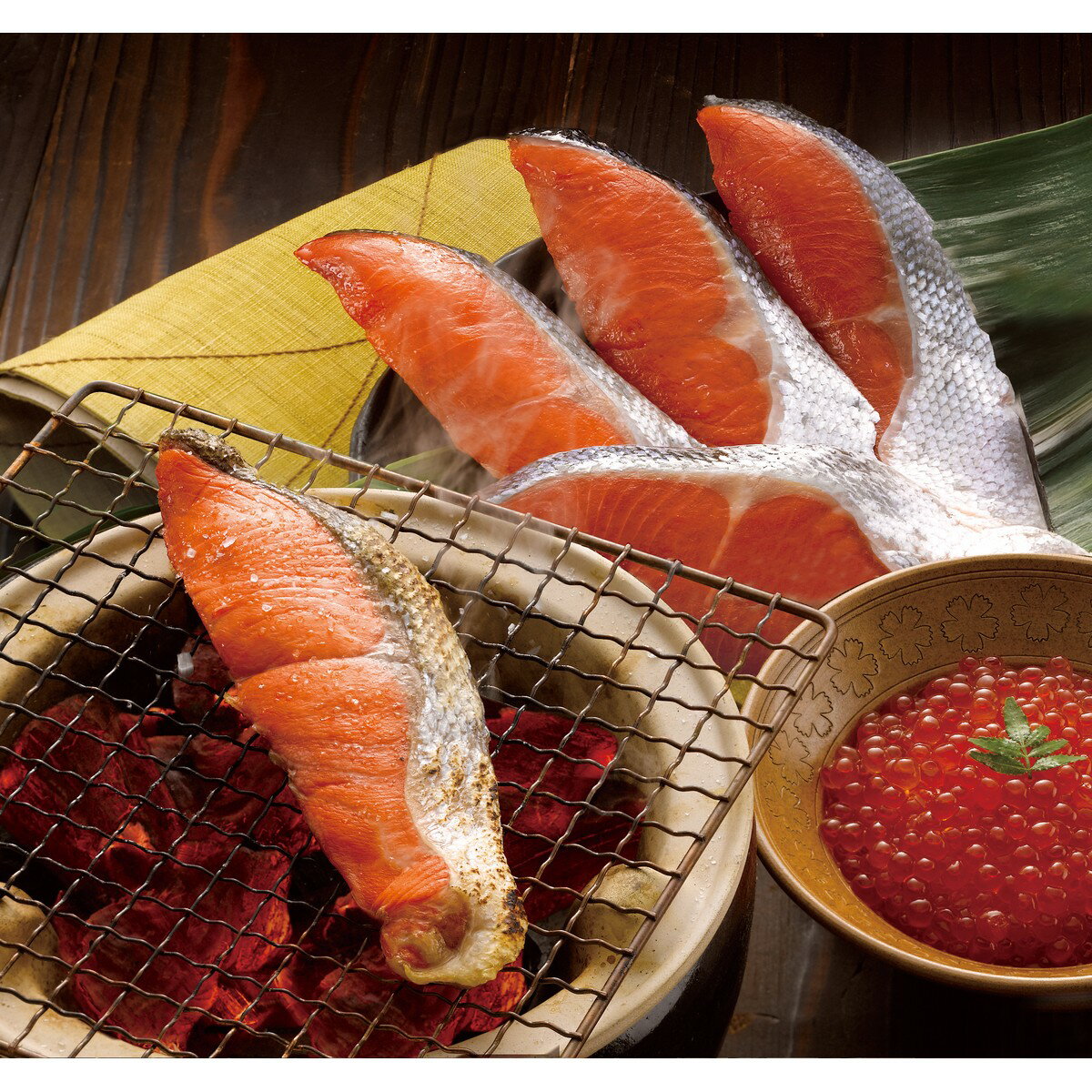 樂天商城 - 紅鮭のヒマラヤ岩塩漬けといくら醤油漬け 送料無料 鮭 いくら 北海道 お取り寄せ 手土産 差し入れ