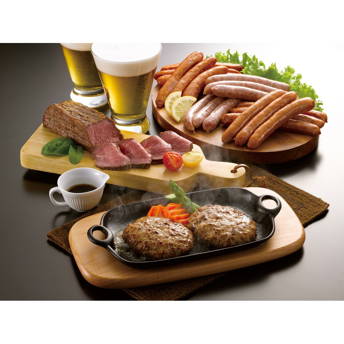 Rakuten - グルメセット 送料無料 ハンバーグ ソーセージ ローストビーフ お取り寄せ 手土産 差し入れ