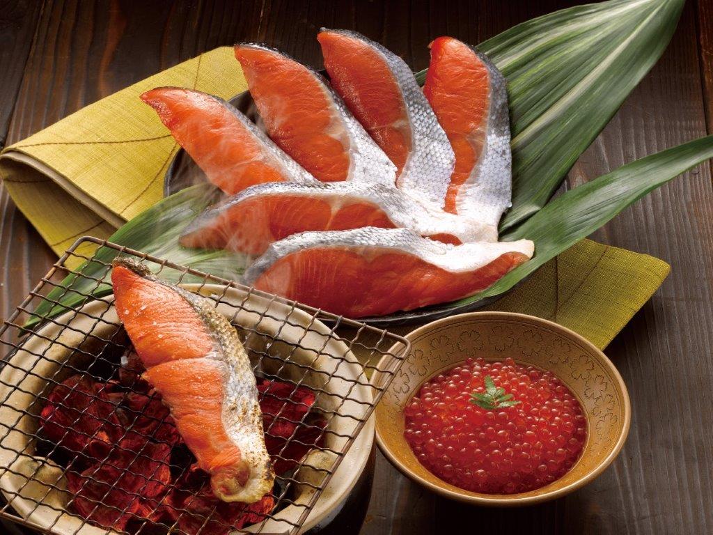 紅鮭のヒマラヤ岩塩漬けといくら醤油漬け【送料無料】鮭,MPP
