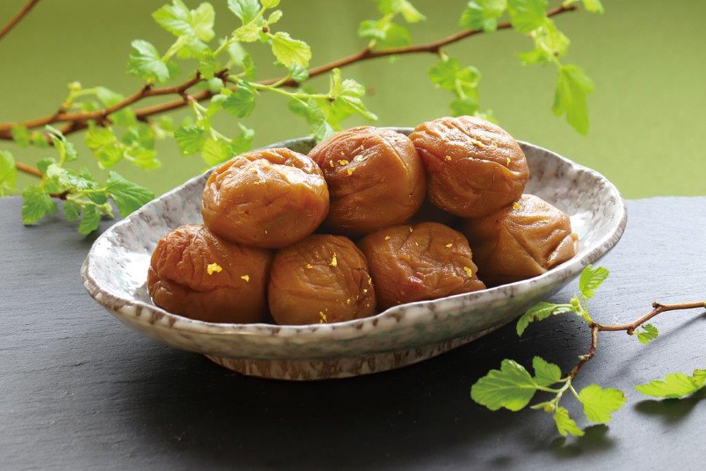 「紀州高田果園」絹梅 金粉仕立て(壷入り)【送料無料】梅干し,MPP