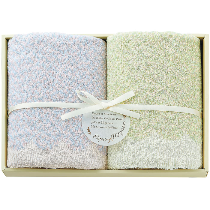 樂天商城 - 【選べる箱数（1～10箱）】Pupu Mignonバスタオル2P＜ブルー＞（PM4350）【送料込み価格】