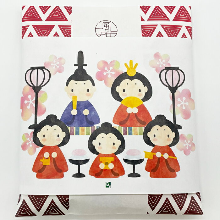 【選べる袋数(1～40袋)】「雛節句」掛け紙海苔菓子　お手土産　風雅巻きバラエティ8本入【送料込み価格..