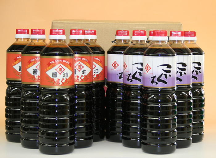 九州 筑後の香り 酒井醤油こいくち6本・うまくち6本【送料込み価格】