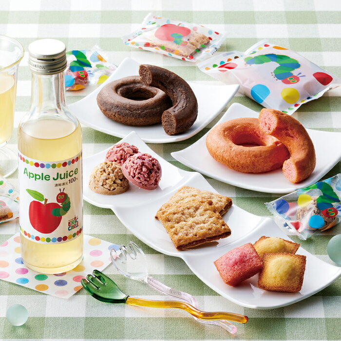 【選べる箱数（1～10箱）】はらぺこあおむしアップルジュース&しっとりドーナツ スイーツセット（SNZ-302）【送料込み価格】 gift1484-10084729 ギフトギャラリー石橋 サンプル画像2