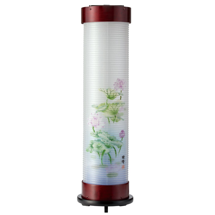 Rakuten - 桜　6号　伸縮提灯＜淡蓮華＞手描き絵二重張り（一個）LED電球(12236）