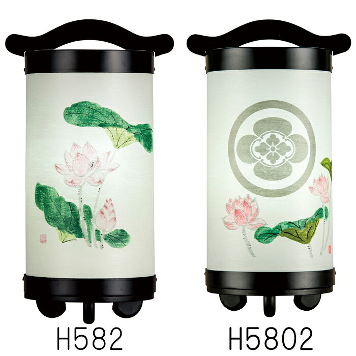 Rakuten - 回忌灯　20号　木製【蓮／はす】手描き絵（H582・H5802）