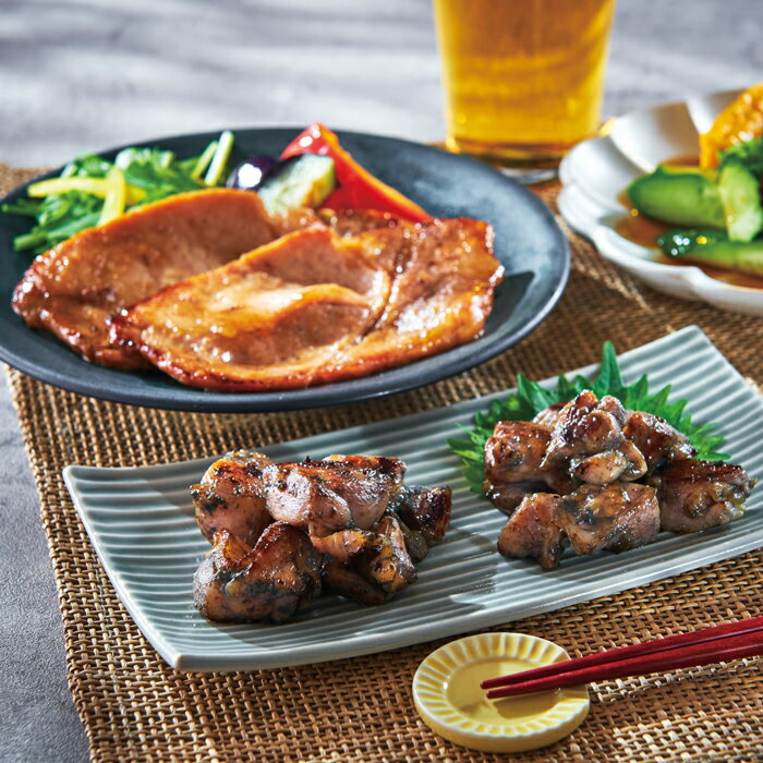 ニッポンハム こころわけ炭火焼風 生やきとり&まぼろしの味噌使用豚ロース味噌漬けセット（KYM-50）【..