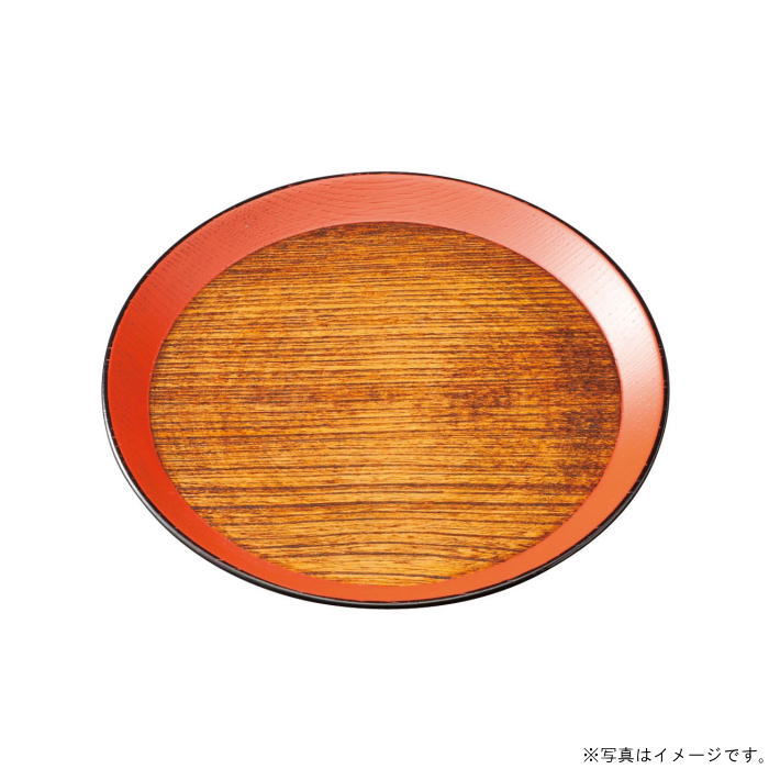 【選べる枚数（1～10枚）】6.0丸盆（径18cm)黒江塗　敷島盆　栓　漆手塗木製（27-6-1C）【送料込み価格】