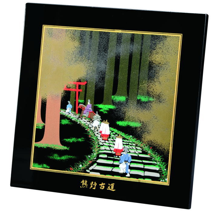 【選べる個数（1～10個）】熊野古道シリーズ蒔絵額 （27-2-3）【送料込み価格】
