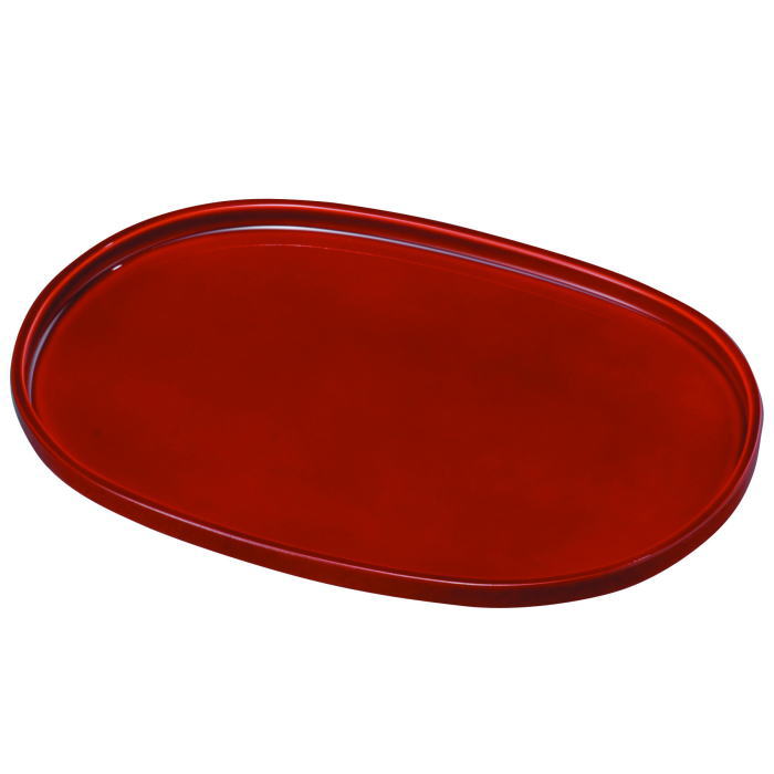 【選べる枚数（1～10枚）】9.0小判盆（W27cm)なうトレー　春慶ユリア樹脂（27-20-3）【送料込み価格】