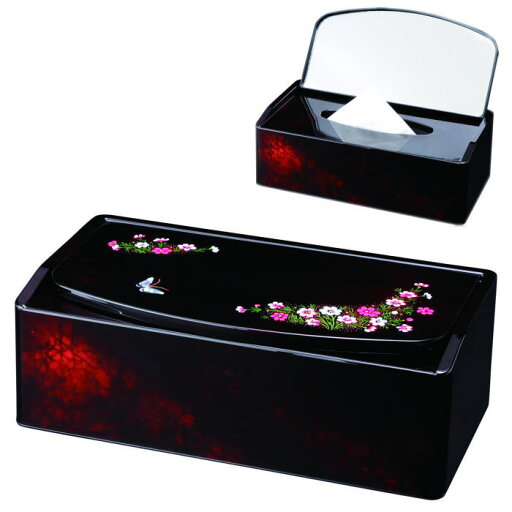 【選べる個数(1~10個)】鏡付 ティッシュBOXコスモス(金蒔絵)(25-513/26-50-8)【送料込み価格】 【選べる個数(1~10個)】鏡付 ティッシュBOXコスモス(金蒔絵)(25-513/26-50-8)【送料込み価格】