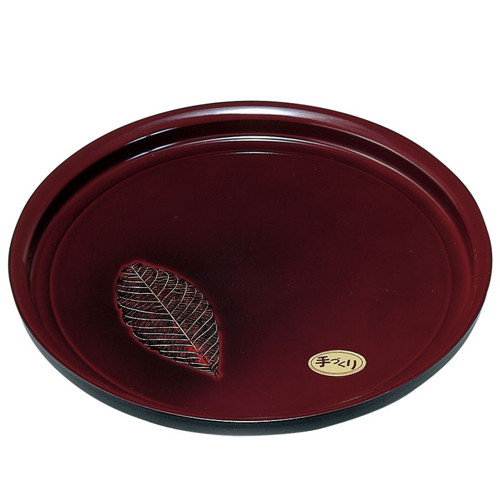 樂天商城 - 【選べる枚数（1～10枚）】【紀州漆器】8.0　丸盆溜塗　梓（26-250）【送料込み価格】
