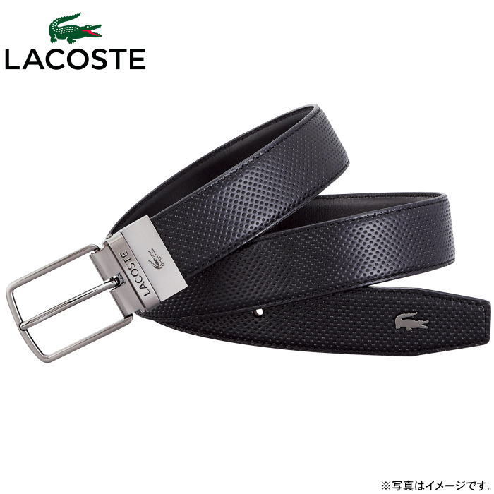 LACOSTE ベルト メンズ LACOSTE（ラコステ）　ベルト＜ブラック＞（LB80090）【レターパック発送　送料込み価格】