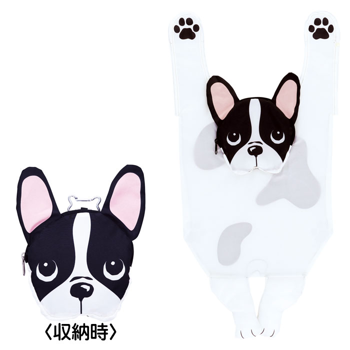 商品サイズ／エコバッグ520×350mm、ポーチ（フレンチ・ブルドッグ）170×160mm 材質／ポリエステル100% 中国製 ※こちらの商品は箱に入っておりません。 ワンダフルピース ® は補助犬のことを発信しみんなで理解を広げ応援する。 補助犬とユーザーのpeace「安らぎ」がパズルのようにpiece「ひとかけら」 ずつ繋がるよう願いを込めたブランドです。