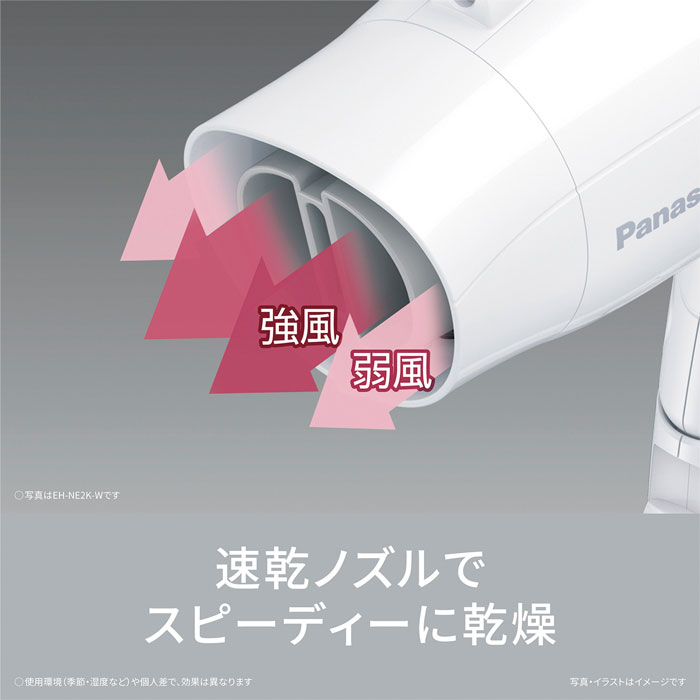 パナソニックヘアードライヤー イオニティ＜ホワイト＞（EH-NE2K-W）【送料込み価格】