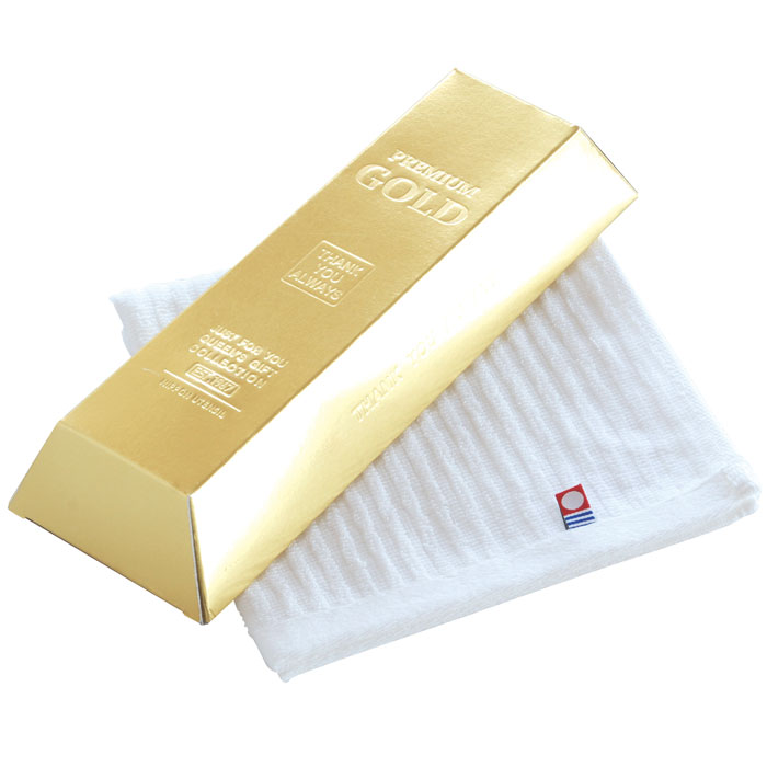 Rakuten - 【選べる箱数（1～10箱）】金塊箱入り今治ハンドタオル（TGO0507601）【今治タオル】（認定番号：第2017-310号）【送料込み価格】